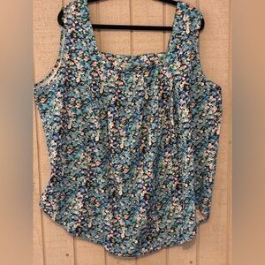 Floral Sleeveless Women's Top 5xl